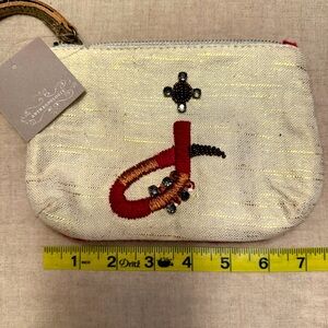 Anthropologie NWT “J” wristlet